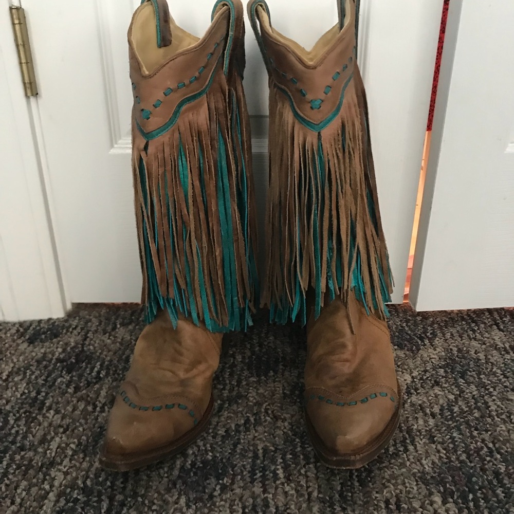 Fringe Cowboy Boots